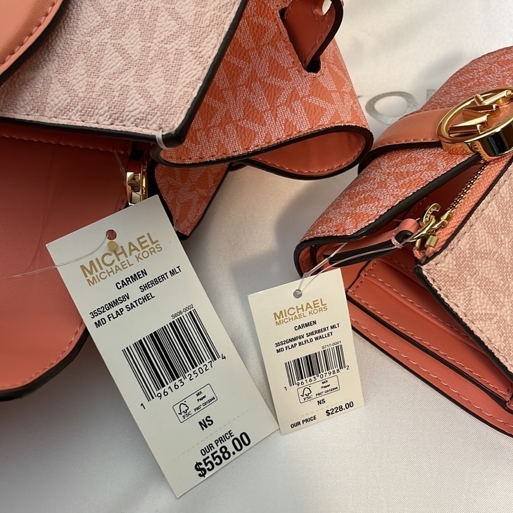 2pc 💕 Michael Kors set matching bag satchel wallet - Picture 12 of 12